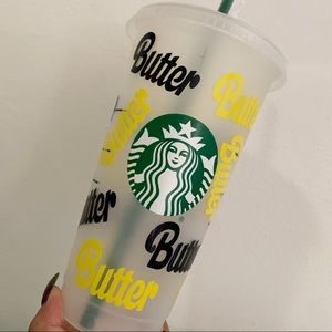 BTS butter starbucks cup